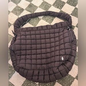 Free People Quilted Carryall Chocolate
